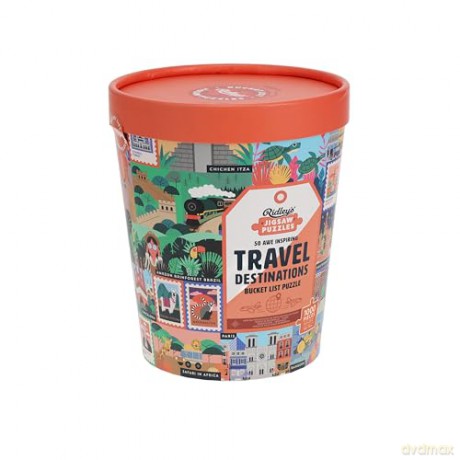 Ridley's JIG060 Jigsaw Puzzle, 50 awe-Inspiring Travel Destinations [PUZZLE]