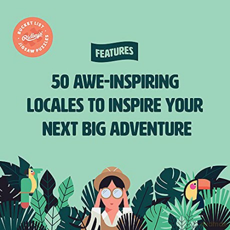 Ridley's JIG060 Jigsaw Puzzle, 50 awe-Inspiring Travel Destinations [PUZZLE]