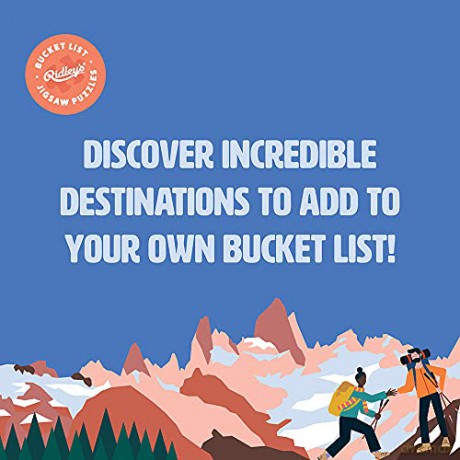 Ridley's JIG060 Jigsaw Puzzle, 50 awe-Inspiring Travel Destinations [PUZZLE]