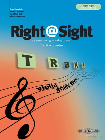 Right@sight for Violin, Grade 5 (EP7835): A Progressive Sight-Reading Course (Edition Peters) - Caroline Lumsden [KSIĄŻKA]