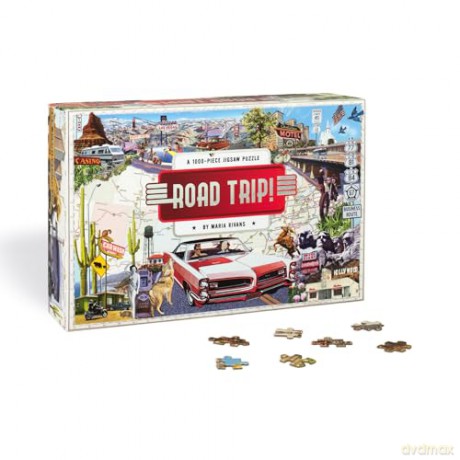 Road Trip!: A 1000-Piece Jigsaw Puzzle - Maria Rivans [PUZZLE]