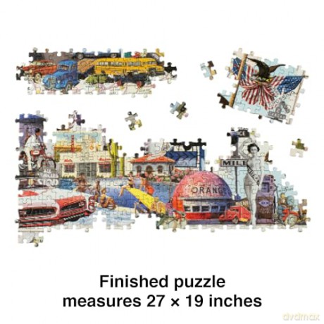 Road Trip!: A 1000-Piece Jigsaw Puzzle - Maria Rivans [PUZZLE]
