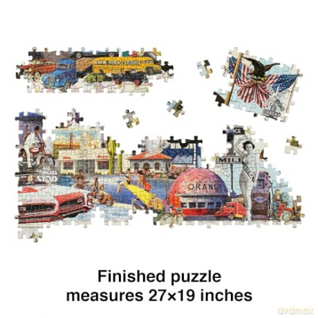 Road Trip!: A 1000-Piece Jigsaw Puzzle - Maria Rivans [PUZZLE]