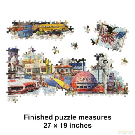 Road Trip!: A 1000-Piece Jigsaw Puzzle - Maria Rivans [PUZZLE]