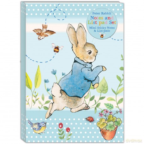 Robert Frederick Peter Rabbit Pastel Stripes Things to Do Sticky Notes Set [KSIĄŻKA]