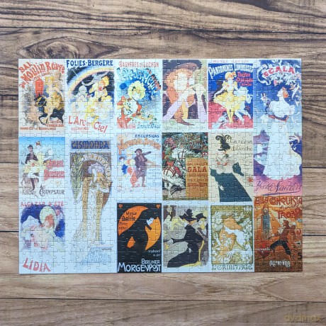 Robert Frederick RFS13873 Vintage Posters 500 Piece Puzzle, Multicoloured [PUZZLE]