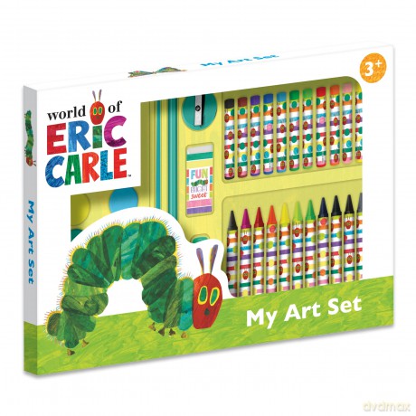 Robert Frederick The Very Hungry Caterpillar Children's 42 Piece Art Set For Ages 3 to 8 Years - Includes Paints and Crayons [KSIĄŻKA]