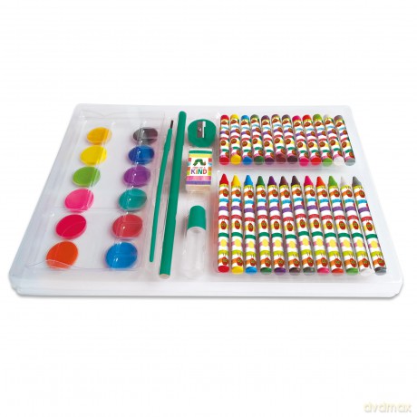 Robert Frederick The Very Hungry Caterpillar Children's 42 Piece Art Set For Ages 3 to 8 Years - Includes Paints and Crayons [KSIĄŻKA]