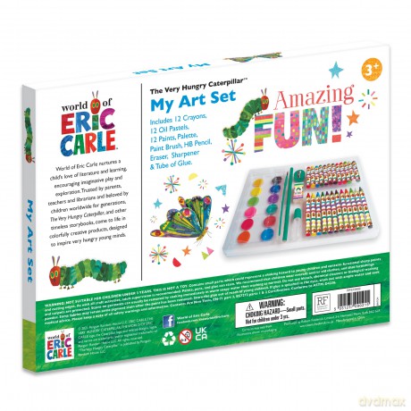 Robert Frederick The Very Hungry Caterpillar Children's 42 Piece Art Set For Ages 3 to 8 Years - Includes Paints and Crayons [KSIĄŻKA]