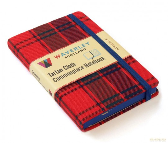 Robertson Notebook: Waverley Genuine Scottish Tartan Notebook - Ron Waverley Scotland [KSIĄŻKA]