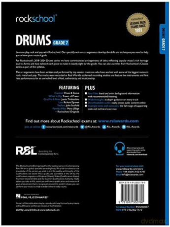 Rockschool Drums Grade 7 (2018) [KSIĄŻKA]