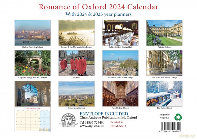 Romance of Oxford Calendar - 2024 - Chris Andrews [KALENDARZ]