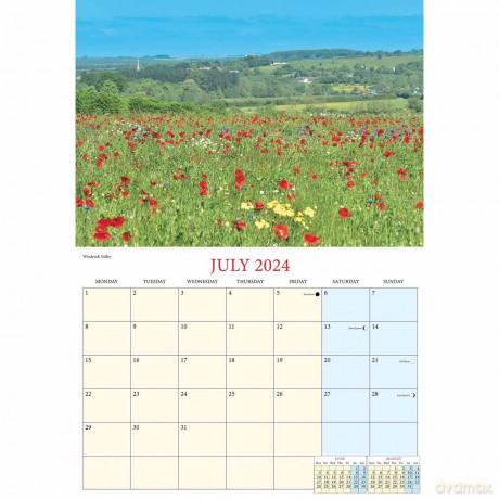 Romance of the Cotswolds Calendar - 2024 - Chris Andrews [KALENDARZ]