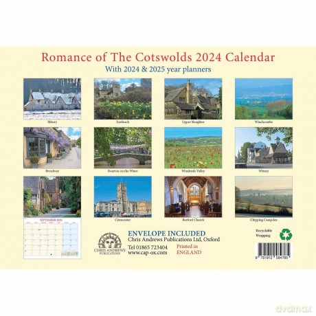 Romance of the Cotswolds Calendar - 2024 - Chris Andrews [KALENDARZ]