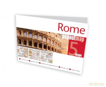Rome PopOut Map: Pocket size, pop up city map of Rome (PopOut Maps) - Popout Maps [KSIĄŻKA]