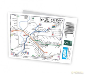 Rome PopOut Map: Pocket size, pop up city map of Rome (PopOut Maps) - Popout Maps [KSIĄŻKA]