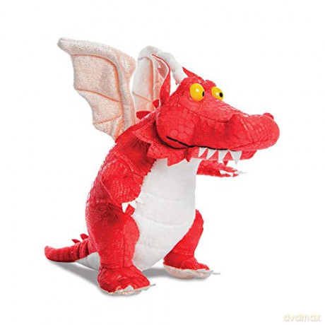 Room on The Broom Dragon Plush,Red/White