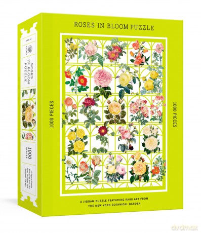 Roses in Bloom Puzzle: A 1000-Piece Jigsaw Puzzle Featuring Rare Art from the New York Botanical Garden: Jigsaw Puzzles for Adults - The New York Botanical Garden [KSIĄŻKA]