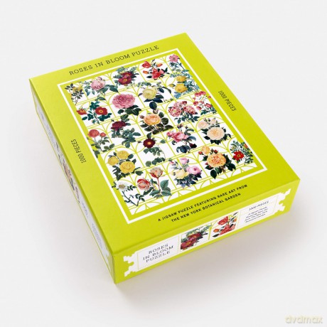 Roses in Bloom Puzzle: A 1000-Piece Jigsaw Puzzle Featuring Rare Art from the New York Botanical Garden: Jigsaw Puzzles for Adults - The New York Botanical Garden [KSIĄŻKA]