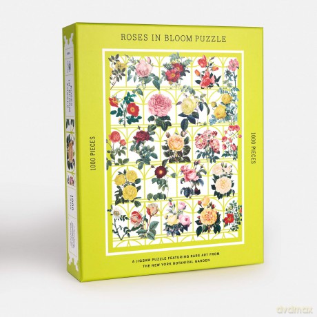 Roses in Bloom Puzzle: A 1000-Piece Jigsaw Puzzle Featuring Rare Art from the New York Botanical Garden: Jigsaw Puzzles for Adults - The New York Botanical Garden [KSIĄŻKA]