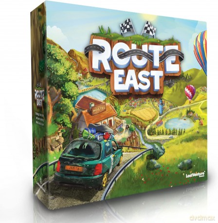 Route East | Adventure Strategy Board Game for Adults and Families | Race from Istanbul to Shanghai | 32 Stunning Attractions | Ages 11+ | 2-5 players | 60-90 Minutes [KSIĄŻKA]