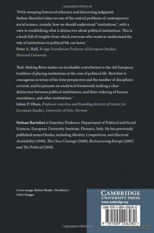 Rule-Making Rules: An Analytical Framework for Political Institutions - Stefano Bartolini [KSIĄŻKA]