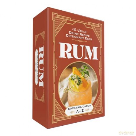 Rum Cocktail Cards A-Z: The Ultimate Drink Recipe Dictionary Deck (Cocktail Recipe Deck) - Adams Media [KSIĄŻKA]
