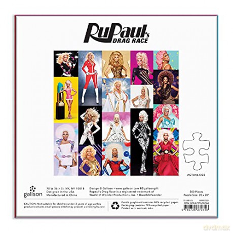 RuPaul's Drag Race 500 Piece Puzzle - Galison Mudpuppy