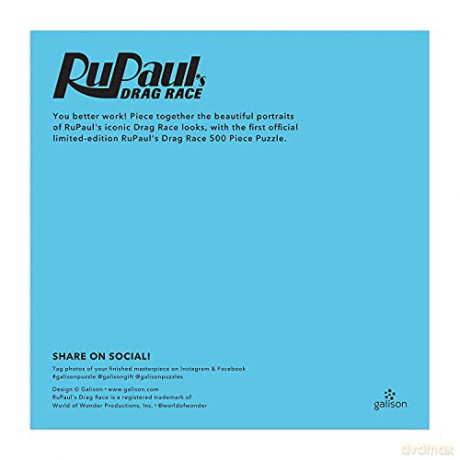 RuPaul's Drag Race 500 Piece Puzzle - Galison Mudpuppy