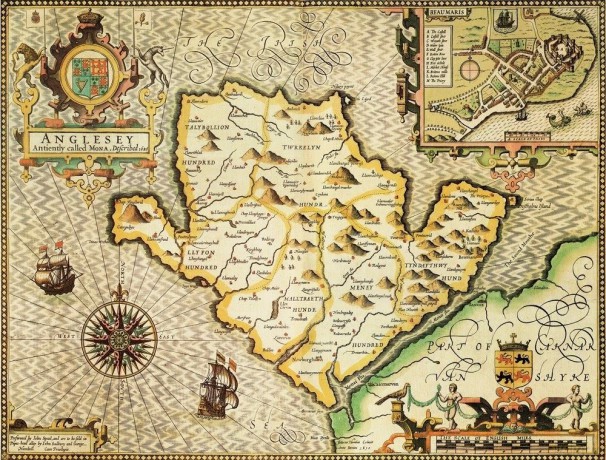 Ryco Originals Anglesey Historical Map 1000 Piece Jigsaw Puzzle (1610). Free print! [GRA]