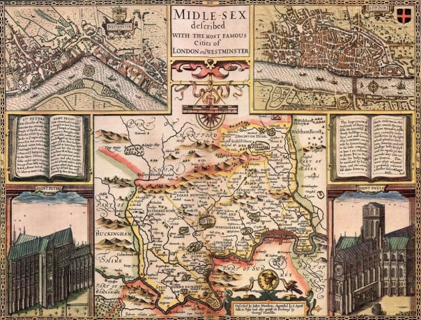 Ryco Originals MIDD1 Middlesex Historical Map 1000 Piece Jigsaw Puzzle (1610). Free Print [GRA]