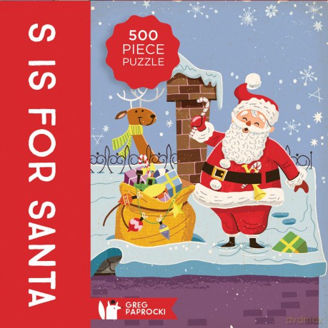 S Is for Santa Puzzle: 500 Piece Puzzle - Greg Paprocki (illustrated by) [KSIĄŻKA]