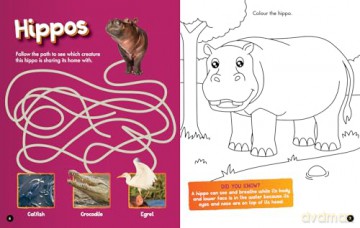 Safari Activity and Colouring Book (National Geographic Kids) [KSIĄŻKA]