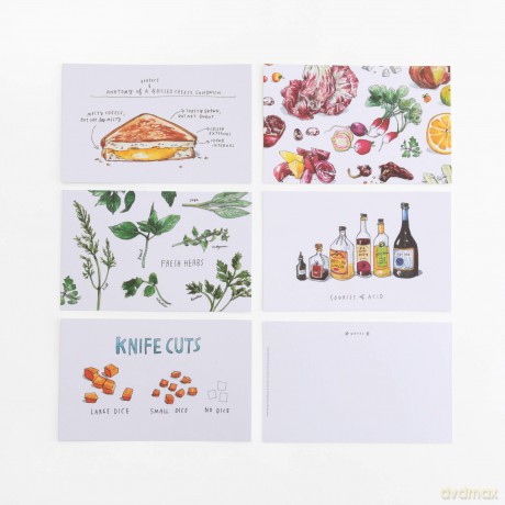 Salt, Fat, Acid, Heat Postcards - Samin Nosrat [KSIĄŻKA]