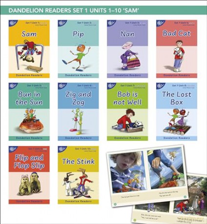 Sam Set 1 (Dandelion Readers) - Phonic Books [KSIĄŻKA]