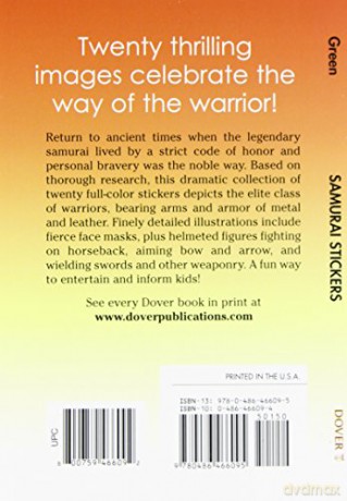 Samurai Stickers (Dover Stickers) - John Green [KSIĄŻKA]