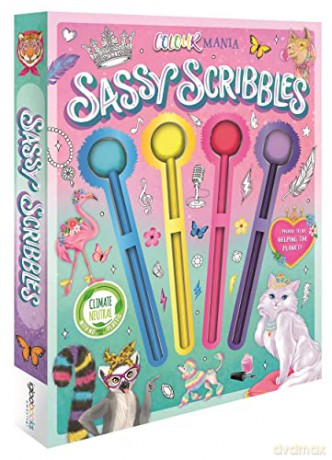 Sassy Scribbles (With Pom-pom Pencils!) - Igloo Books [KSIĄŻKA]