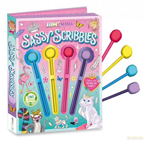 Sassy Scribbles (With Pom-pom Pencils!) - Igloo Books [KSIĄŻKA]