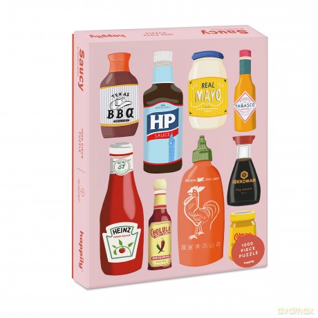 Saucy 1000 Piece Jigsaw Puzzle for Adults | Premium 100% Recycled Board | 1000 Piece Classic Condiments Jigsaw Puzzle | Gifts for Puzzle Lovers | Happily Jigsaw Puzzles [PUZZLE]