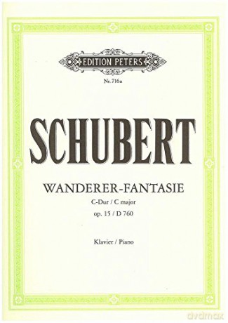 Schubert: Wanderer Fantasy in C Op.15/D760 (Piano Solo) (EP716A) (Edition Peters) - Franz Schubert [KSIĄŻKA]