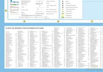 Scotland Touring Map: Ideal for exploring [KSIĄŻKA]