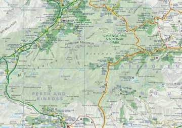 Scotland Touring Map: Ideal for exploring [KSIĄŻKA]