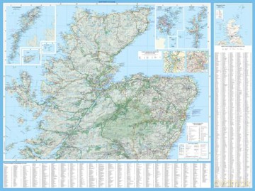 Scotland Touring Map: Ideal for exploring [KSIĄŻKA]