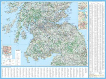 Scotland Touring Map: Ideal for exploring [KSIĄŻKA]