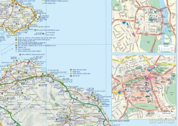 Scotland Touring Map: Ideal for exploring [KSIĄŻKA]