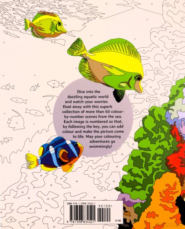 Sea Life Colour by Numbers (Arcturus Colour by Numbers Collection) - David Woodroffe [KSIĄŻKA]