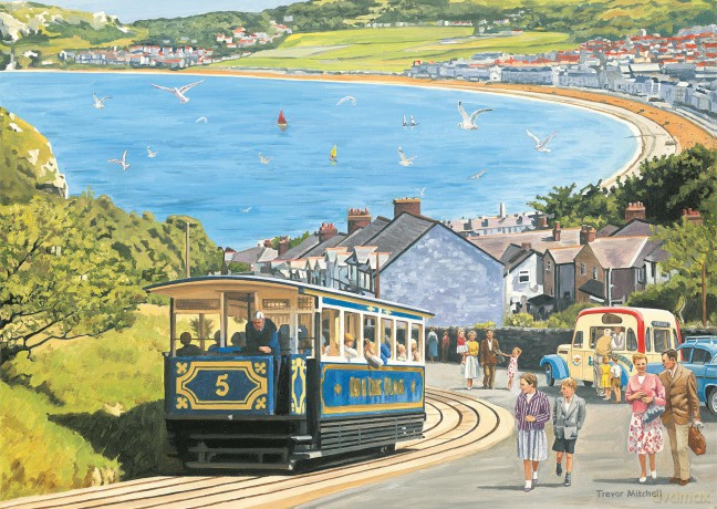 Seaside Tram 1000 Piece Jigsaw [PUZZLE]