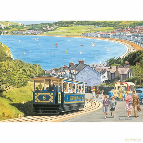 Seaside Tram 1000 Piece Jigsaw [PUZZLE]
