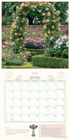 Secret Garden Wall Calendar 2024: A Meditative Calendar That Unites the Gardener's Mind, Body, and Spirit - Workman Calendars [KALENDARZ]