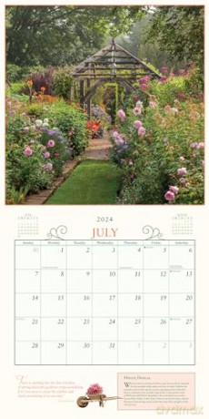 Secret Garden Wall Calendar 2024: A Meditative Calendar That Unites the Gardener's Mind, Body, and Spirit - Workman Calendars [KALENDARZ]